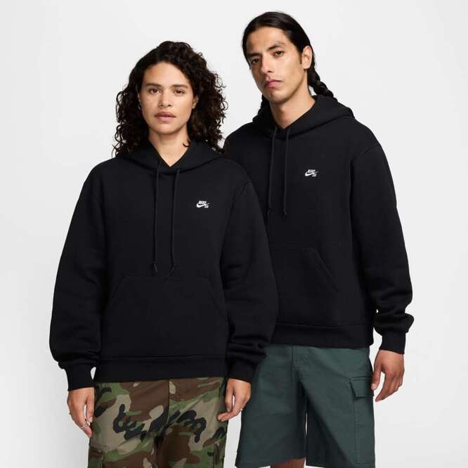 Nike SB Essential Skate Logo Hoodie (Black / White)