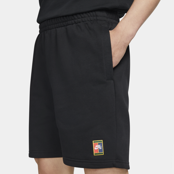 Nike SB Fleece Graphic Skate Shorts (Black / Black)