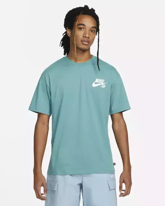 Nike SB Logo Skate Tee (Mineral Teal / White)