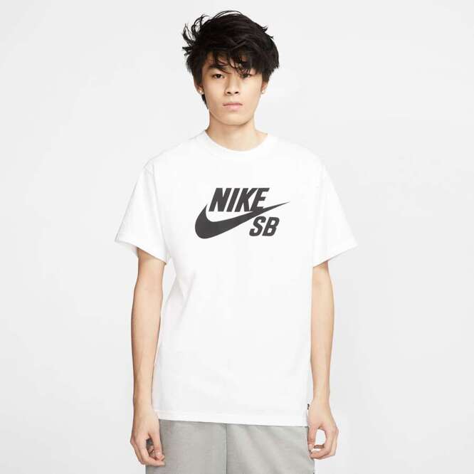 Nike SB Logo Skate Tee (White / Black)