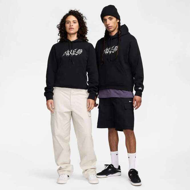 Nike SB Stallion Skate Hoodie (Black / White)