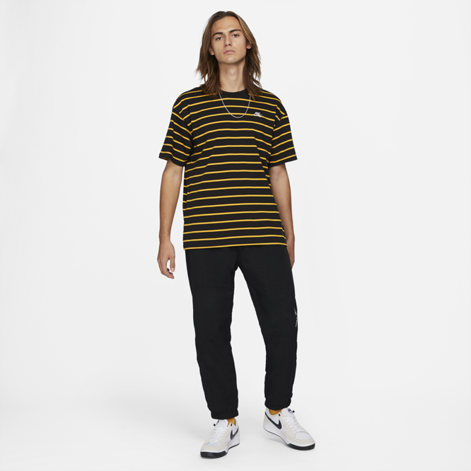 Nike SB Striped Skate Tee (Black / University Gold)