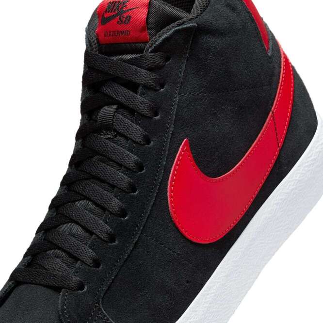 Nike SB Zoom Blazer Mid (Black / University Red / Black / White)