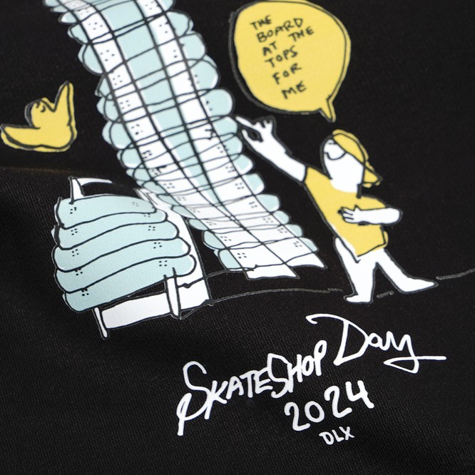 SH Store x Gonz Skateshop Day Deck Wall Hoodie (Black)