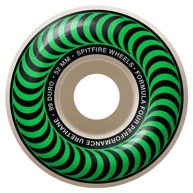 Spitfire Wheels Formula Four Classic (Green) 99DU 52 mm