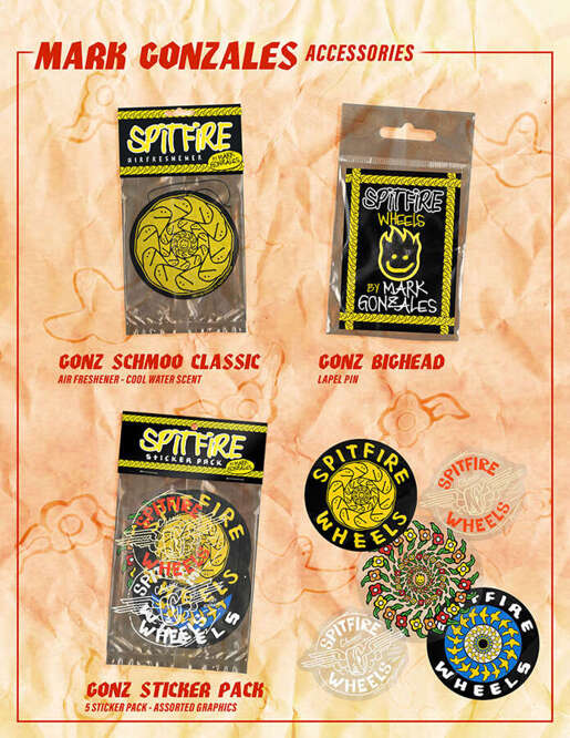 Spitfire x Gonz Sticker Pack (5 szt.)