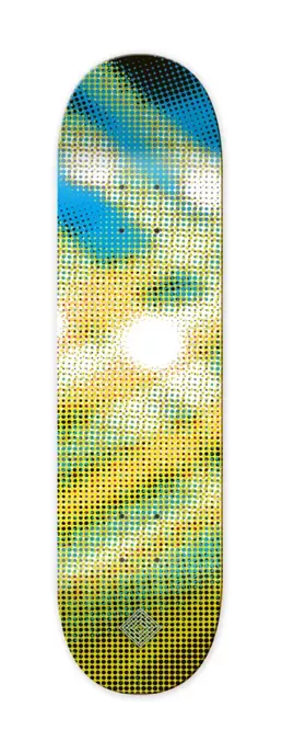 The National Skateboard Co. Luminous Halftone Yellow 8.125" / 8.75"