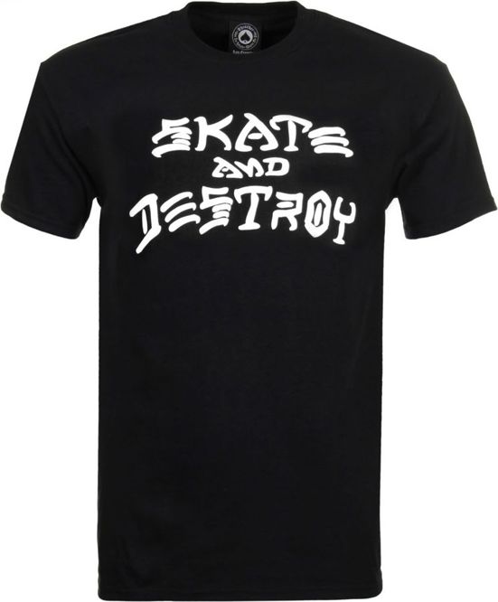 Thrasher Skate and Destroy Tee (Black / White)