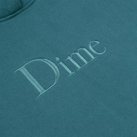 Dime Classic Embroidered Hoodie (Real Teal)