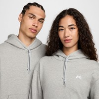 Nike SB Essential Skate Logo Hoodie (Dark Grey Heather / White)