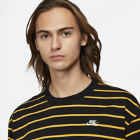 Nike SB Striped Skate Tee (Black / University Gold)