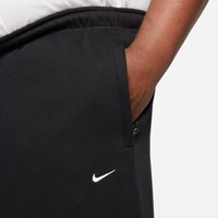 Nike Solo Swoosh Fleece Pants (Black / White)
