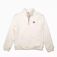 The National Skateboard Co. Logo Quarter Zip (Off White)