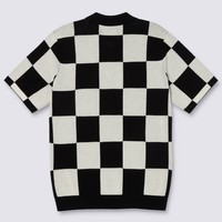 Vans Parker Checkerboard Polo Shirt (Antique White / Black)